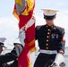 The Marine Corps Mounted Color Guard presents the colors during Gunnison Cattlemen’s Days