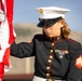 The Marine Corps Mounted Color Guard presents the colors during Gunnison Cattlemen’s Days