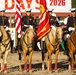The Marine Corps Mounted Color Guard presents the colors during Gunnison Cattlemen’s Days