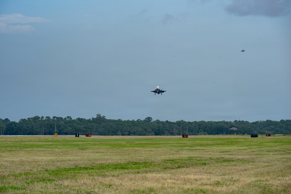 F-35s visit Keesler AFB