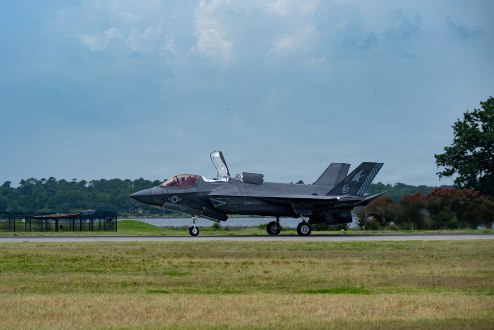 F-35s visit Keesler AFB