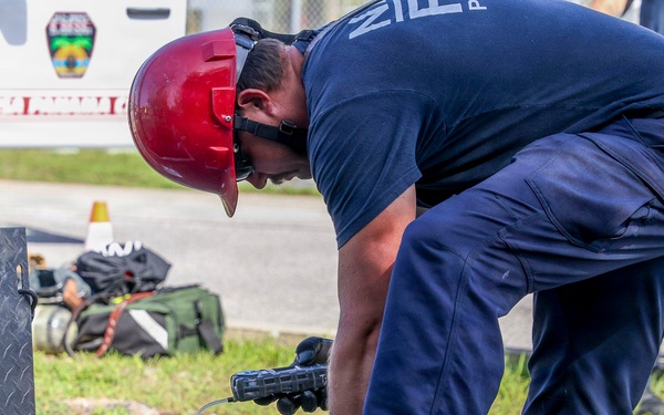 NSA Panama City Fire and Emergency Services Personnel Conduct Confined Space Drill