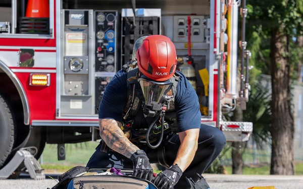 NSA Panama City Fire and Emergency Services Personnel Conduct Confined Space Drill