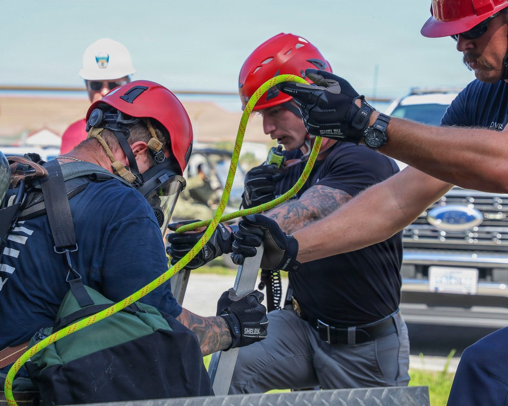 NSA Panama City Fire and Emergency Services Personnel Conduct Confined Space Drill