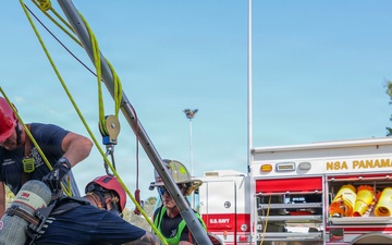 NSA Panama City Fire and Emergency Services Personnel Conduct Confined Space Drill