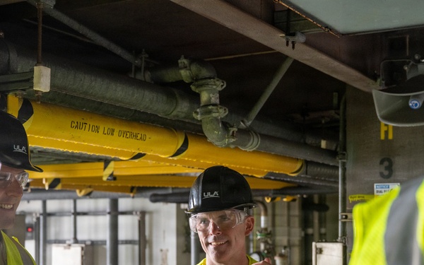 The Portfolio Acquisition Executive for Space Access visits Vandenberg Space Force Base