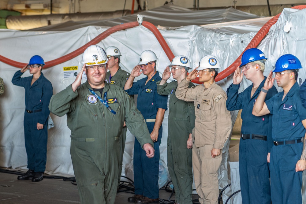 USS John C. Stennis (CVN 74) Rings Off Strike Officer
