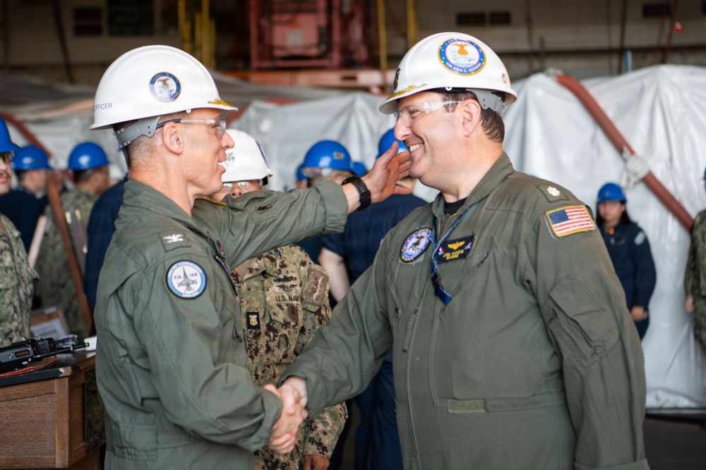 USS John C. Stennis (CVN 74) Rings Off Strike Officer
