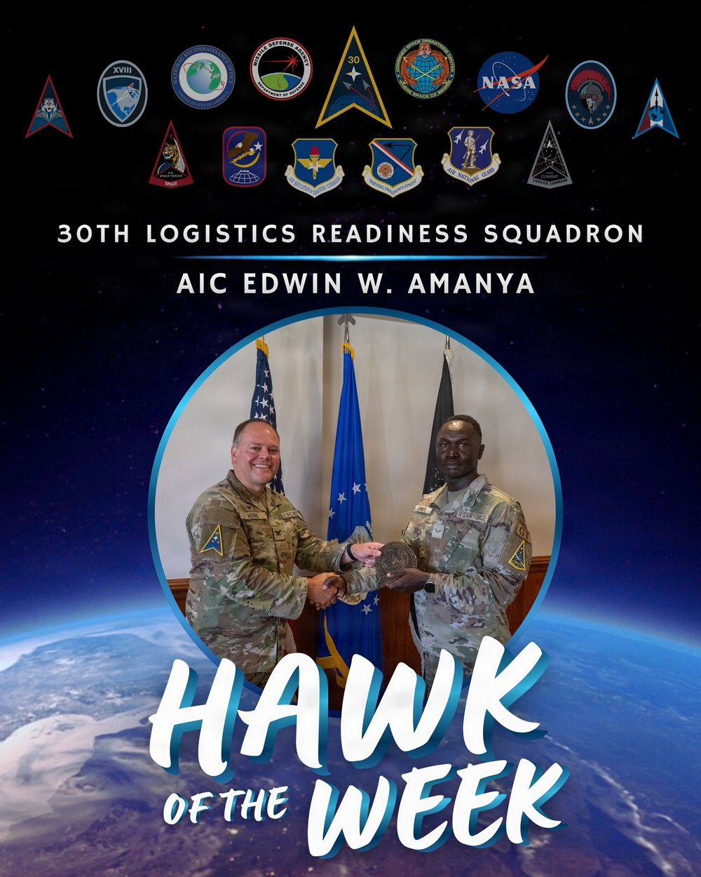 Vandenberg's Hawk of the Week Award on July 15th