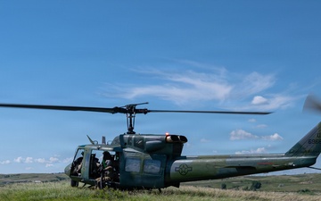 54th Helicopter Squadron conducts aerial survey near Minot AFB