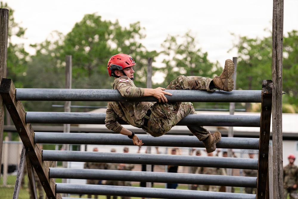 National Best Warrior 2026 competitors challenge themselves through obstacle course