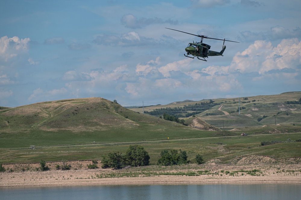 54th Helicopter Squadron conducts aerial survey near Minot AFB