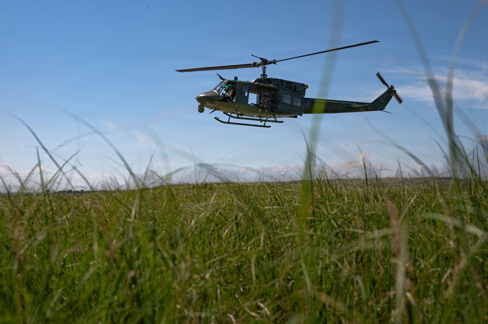 54th Helicopter Squadron conducts aerial survey near Minot AFB
