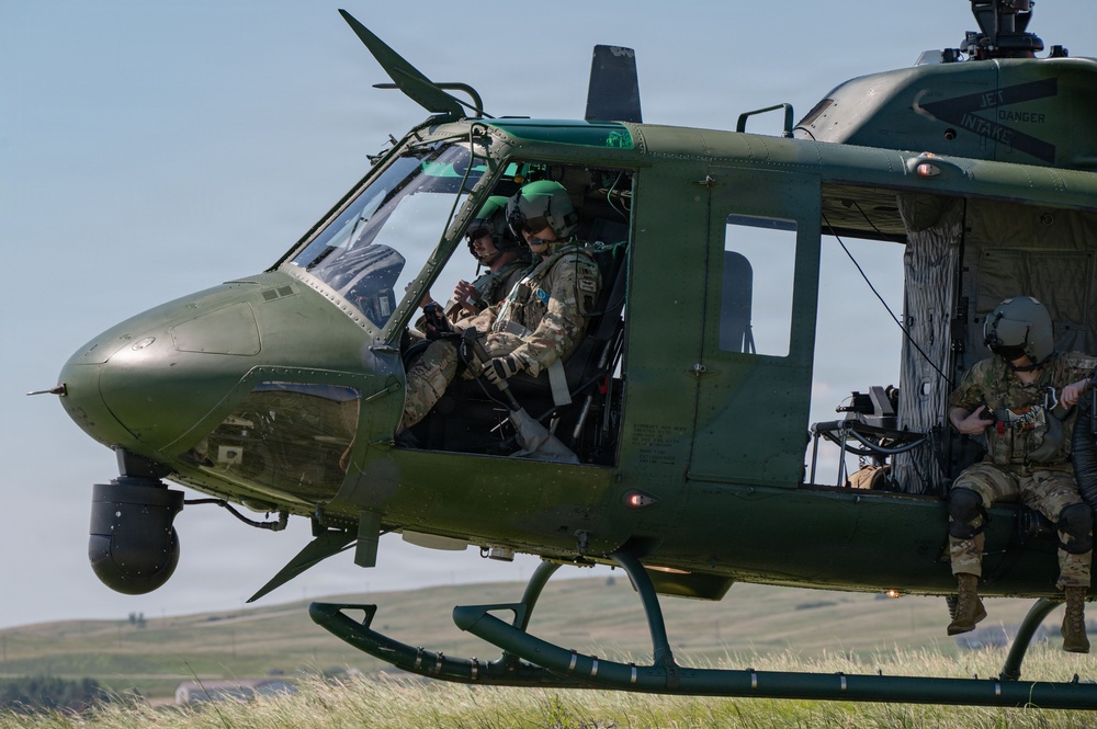 54th Helicopter Squadron conducts aerial survey near Minot AFB