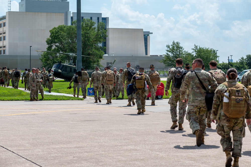 Nebraska National Guard Soldiers return home after Washington mission
