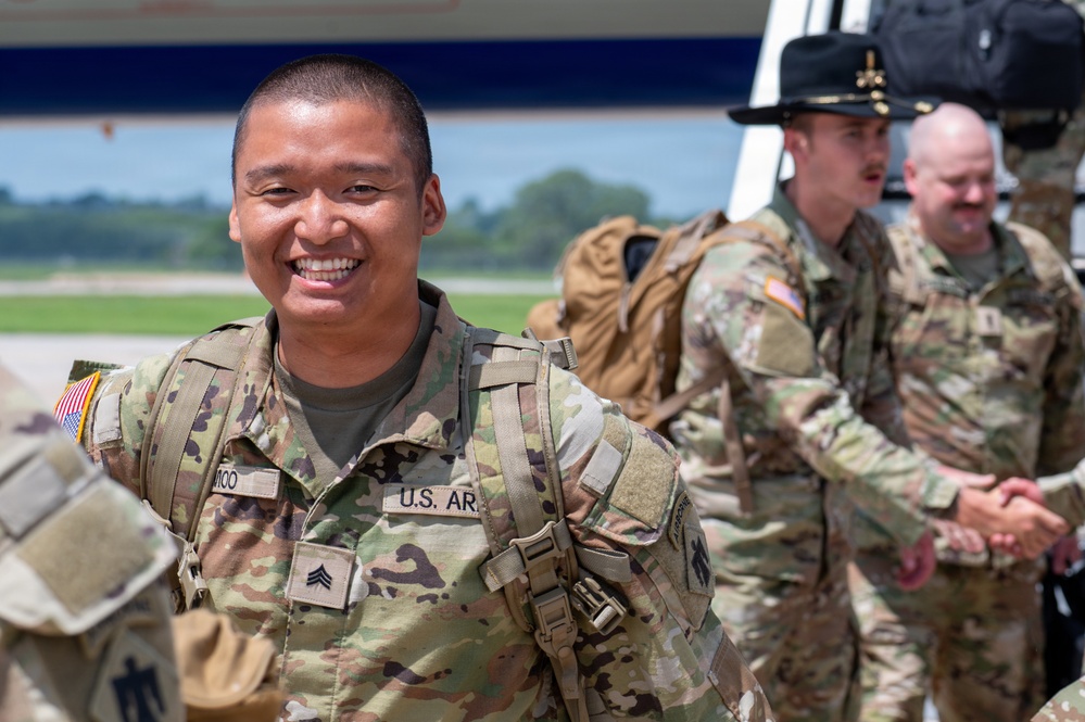 Nebraska National Guard Soldiers return home after Washington mission