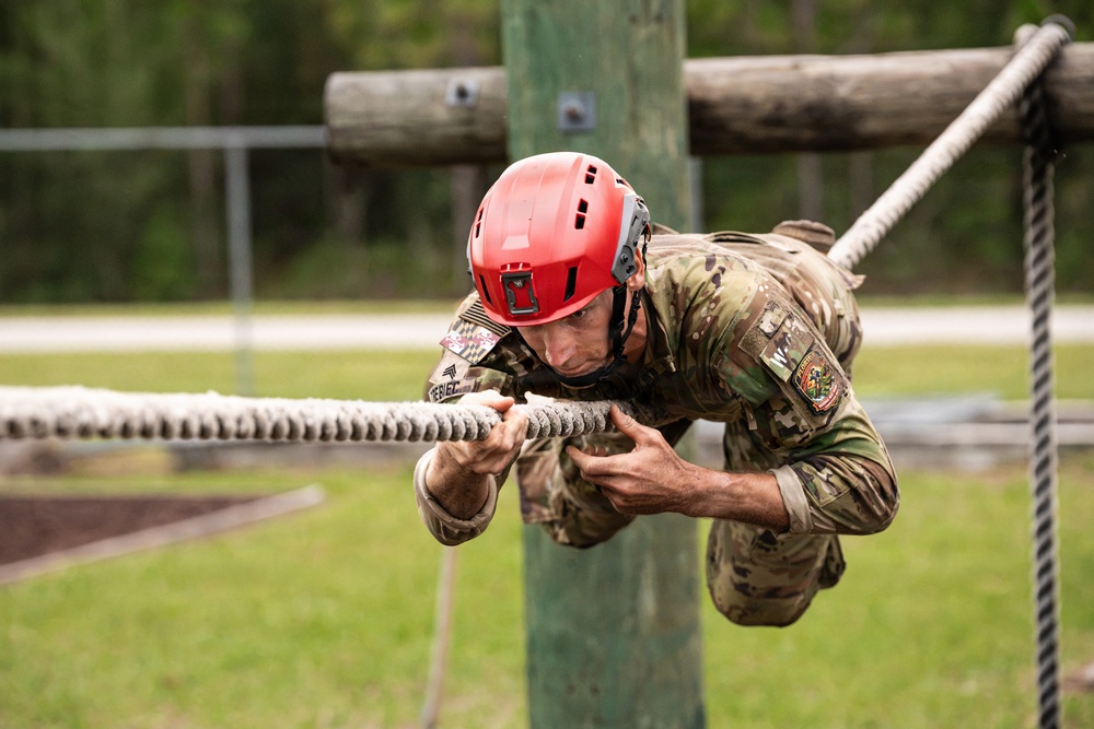 National Best Warrior 2026 competitors challenge themselves through obstacle course
