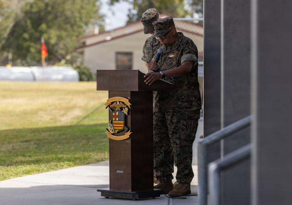 1st Medical Battalion Conducts Change of Command Ceremony