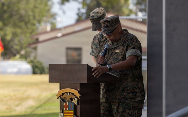 1st Medical Battalion Conducts Change of Command Ceremony