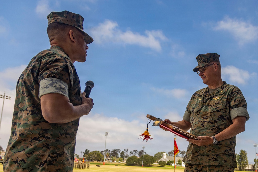 1st Medical Battalion Conducts Change of Command Ceremony