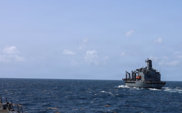 USS Gridley (DDG 101) Conducts Refueling-at-Sea