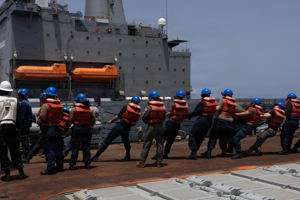USS Gridley (DDG 101) Conducts Refueling-at-Sea