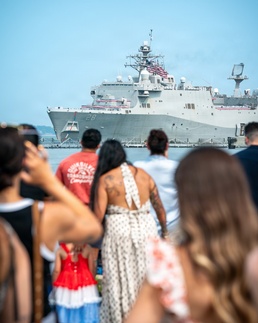 USS Fort Lauderdale Completes Maiden Deployment with Iwo Jima Amphibious Ready Group