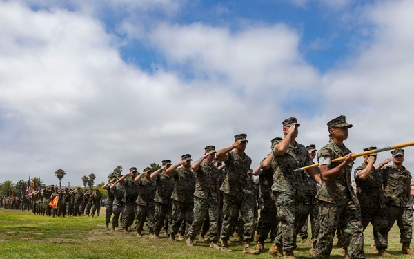 1st Medical Battalion Conducts Change of Command Ceremony