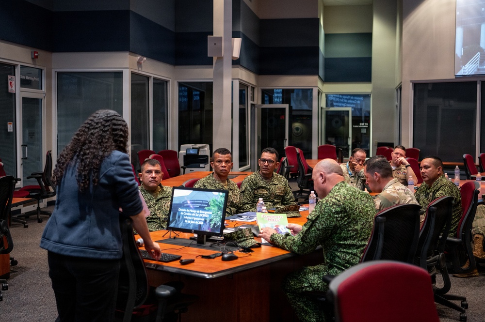 The South Carolina Emergency Management Division hosted Colombian Navy
