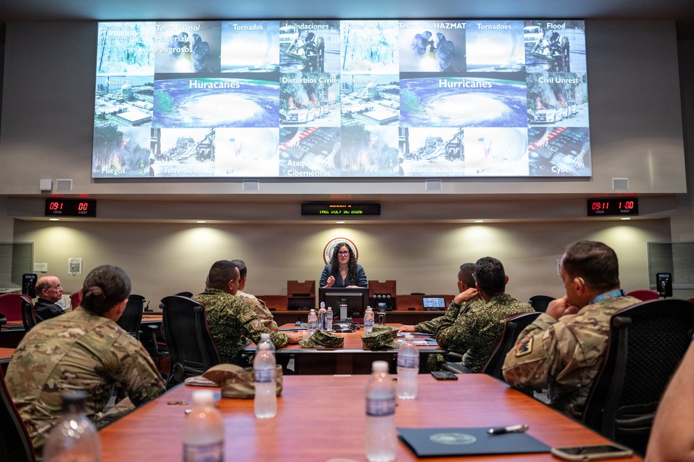 The South Carolina Emergency Management Division hosted Colombian Navy