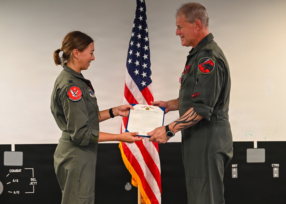 104th Fighter Wing Celebrates Flight Surgeon's Fifteen Years of Service with Fini Flight