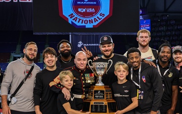 Marines Present Awards During Greco-Roman Finals