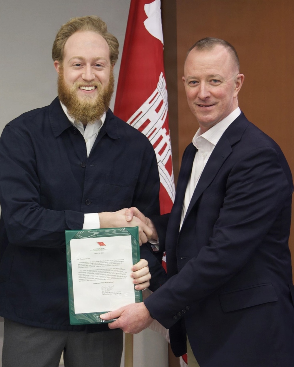Baltimore District public affairs specialists recognized with USACE, Army awards