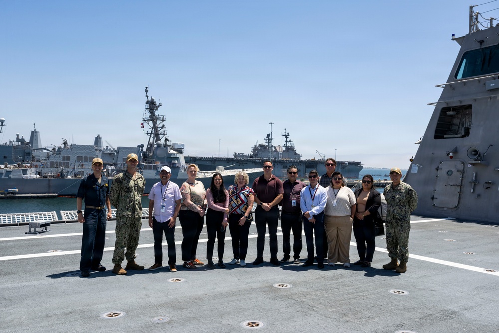 CALTRANS Employees Visit NBSD, U.S. Navy Warship