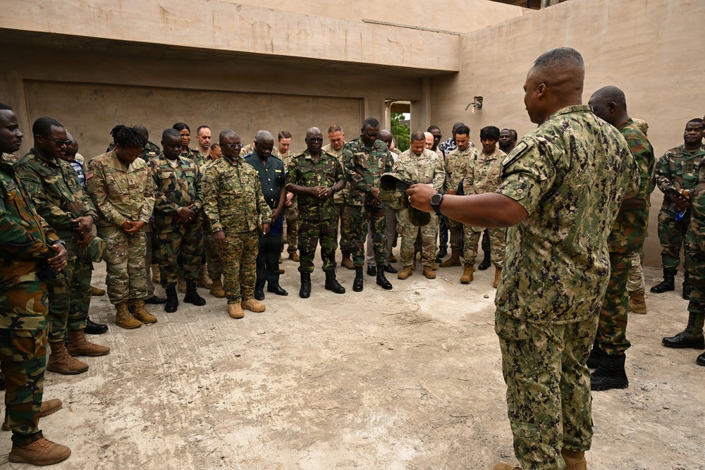 Multinational service members tour religious sites during the West Africa Religious Affairs Symposium (WARAS) in Ghana