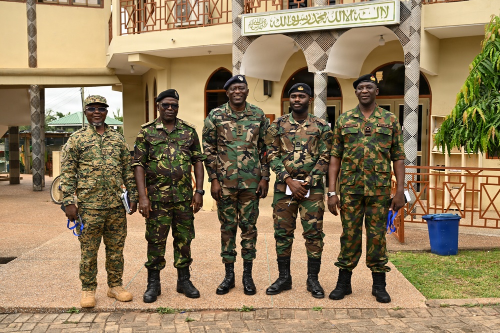 Multinational service members tour religious sites during the West Africa Religious Affairs Symposium (WARAS) in Ghana