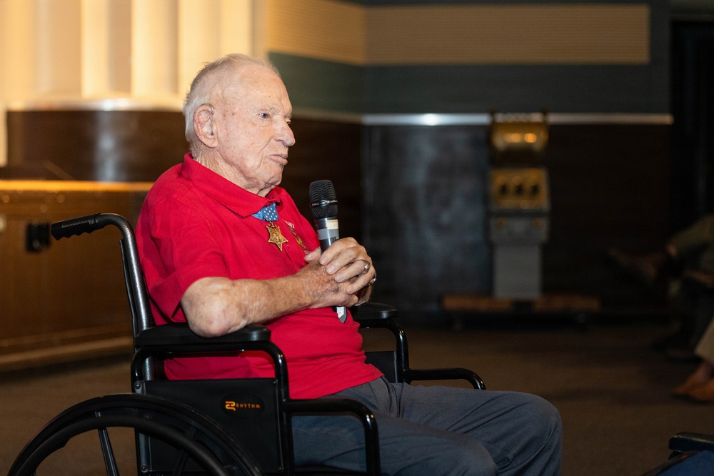 Medal of Honor Recipient Royce Williams Returns to Pensacola to Welcome Navy's Newest Student Naval Aviators
