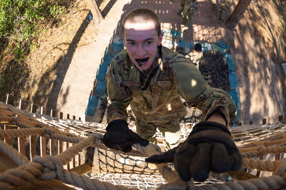 U.S. Air Force Academy BCT Class of 2030 Obstacle Course