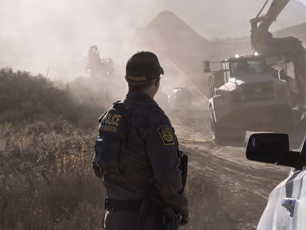 Border Patrol Agent Works the Campo Area of Responsibility