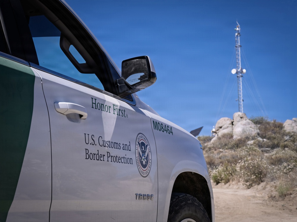 Border Patrol Agent Works the Campo Area of Responsibility
