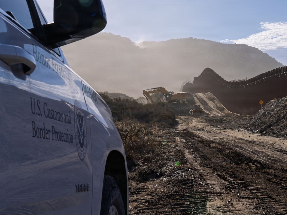 Border Patrol Agent Works the Campo Area of Responsibility