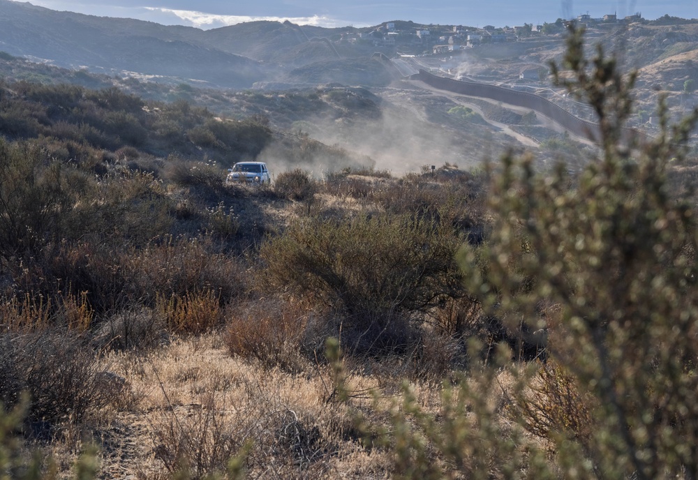 Border Patrol Agent Works the Campo Area of Responsibility