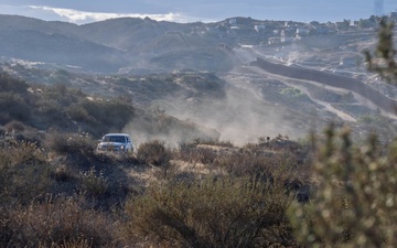 Border Patrol Agent Works the Campo Area of Responsibility