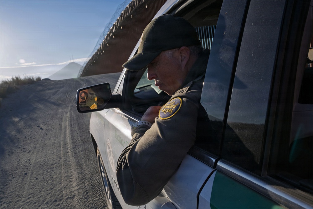 Border Patrol Agent Works the Campo Area of Responsibility