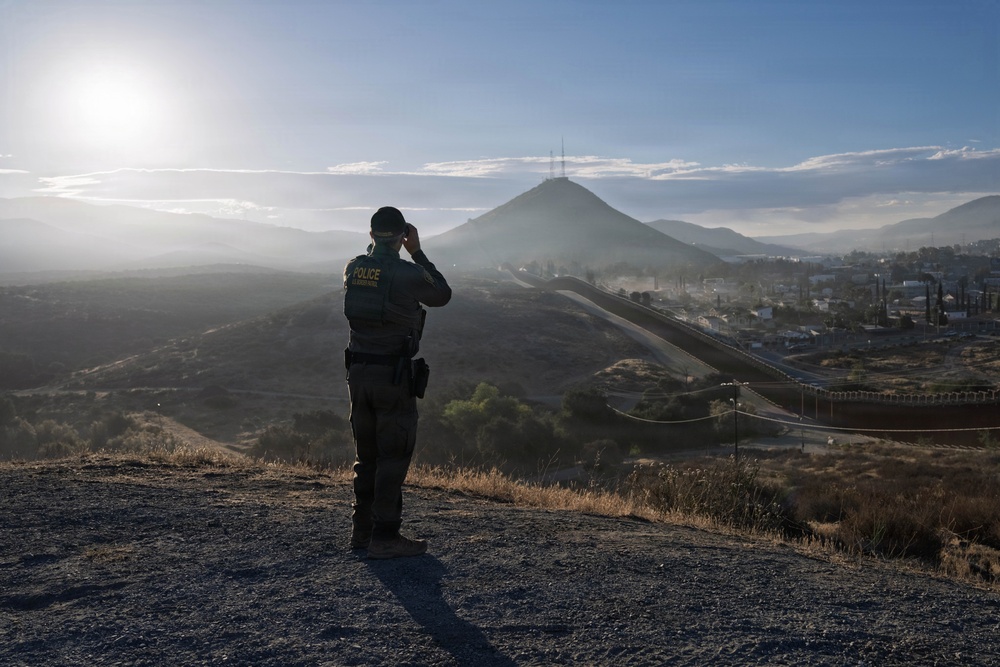 Border Patrol Agent Works the Campo Area of Responsibility