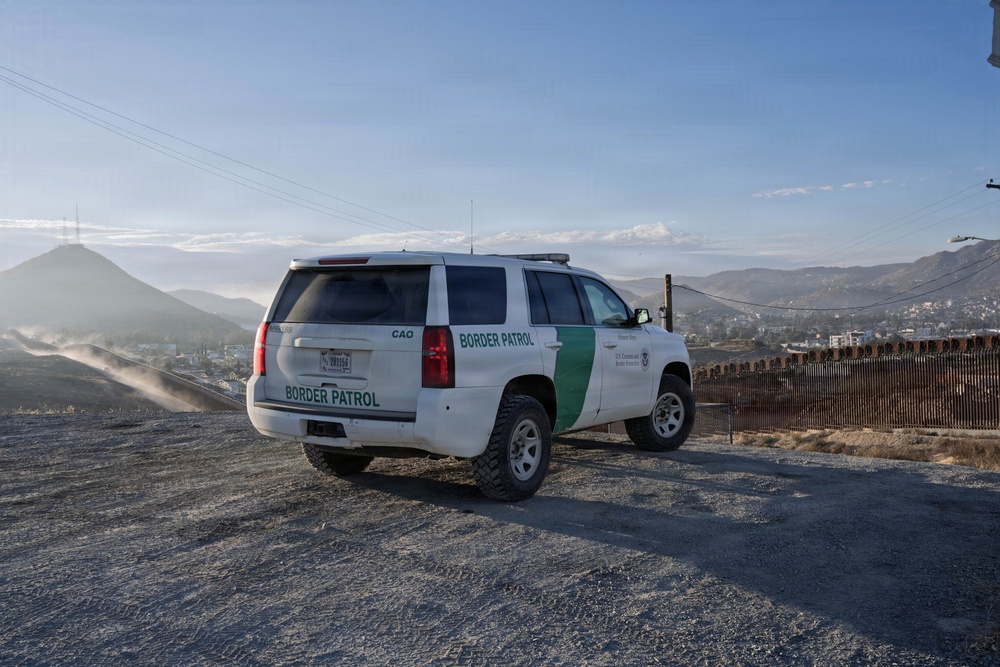 Border Patrol Agent Works the Campo Area of Responsibility