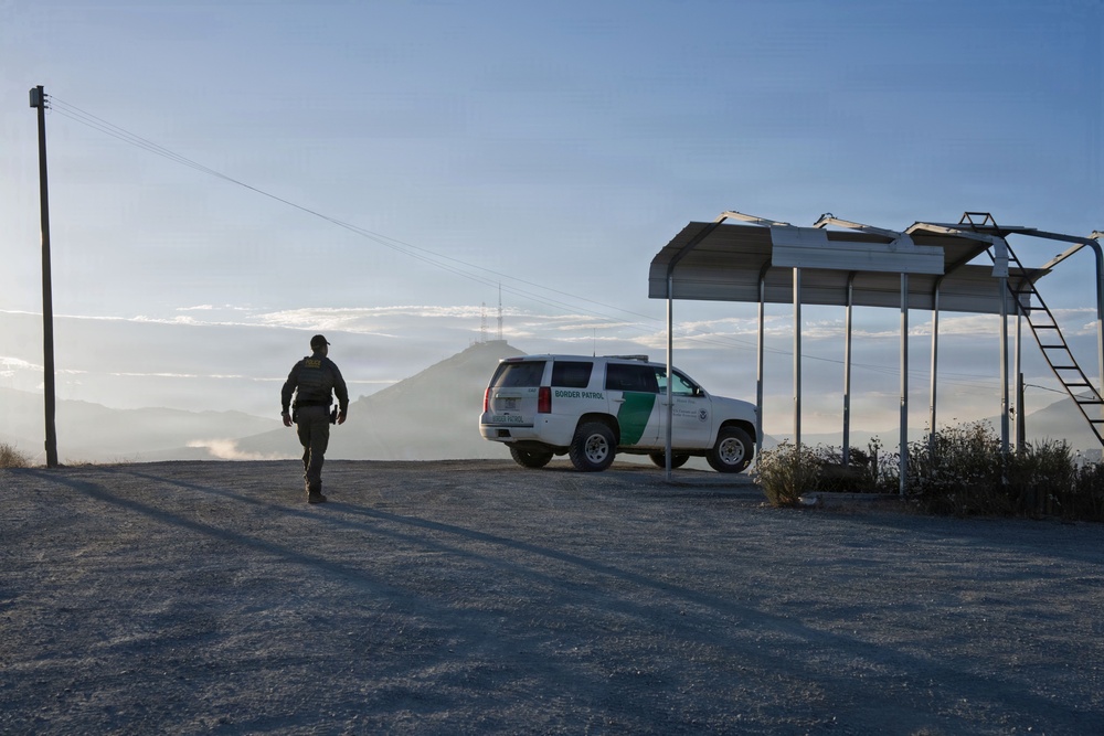 Border Patrol Agent Works the Campo Area of Responsibility