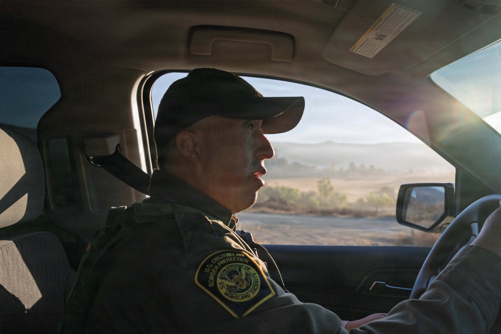 Border Patrol Agent Works the Campo Area of Responsibility