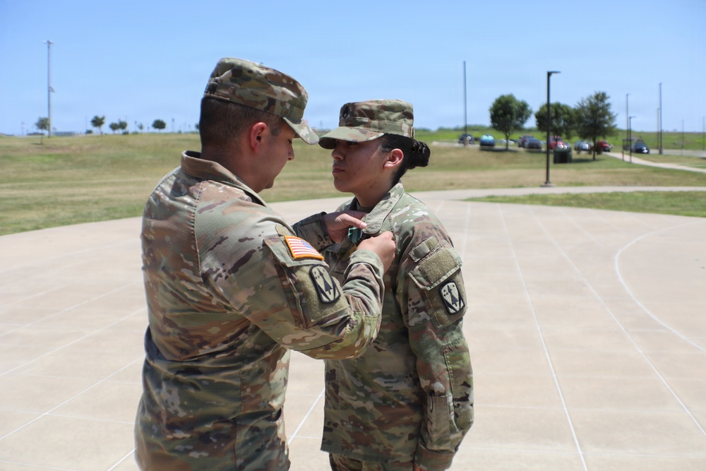 31st ADA Brigade recognizes Soldier with Army Commendation Medal