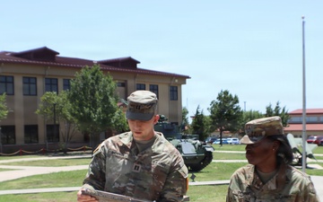Master Sgt. Sharon Denny Boggs receives commemorative plaque